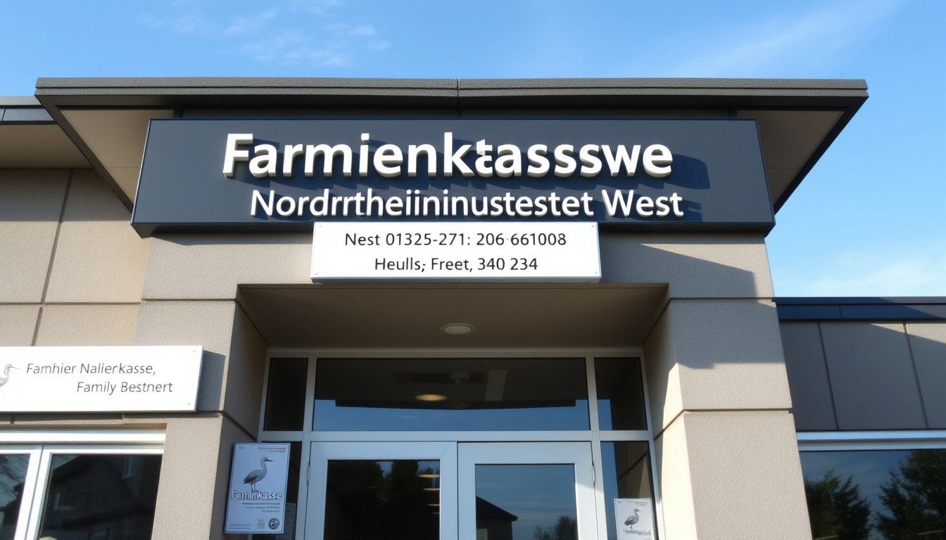 Familienkasse Nordrhein-Westfalen West – Adresse, Kontakt und Leistungen