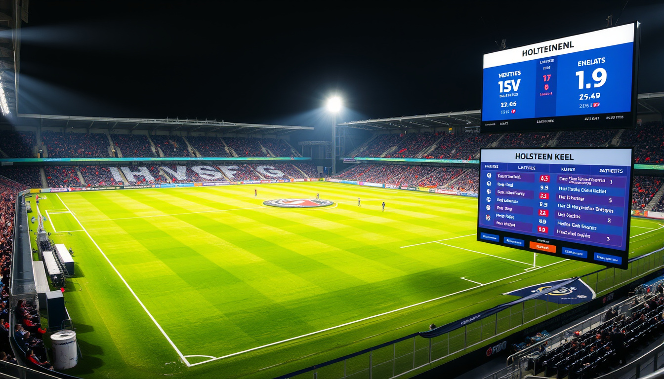 Teilnehmer HSV gegen Holstein Kiel Statistiken – Aufstellungen und Spiel-Stats
