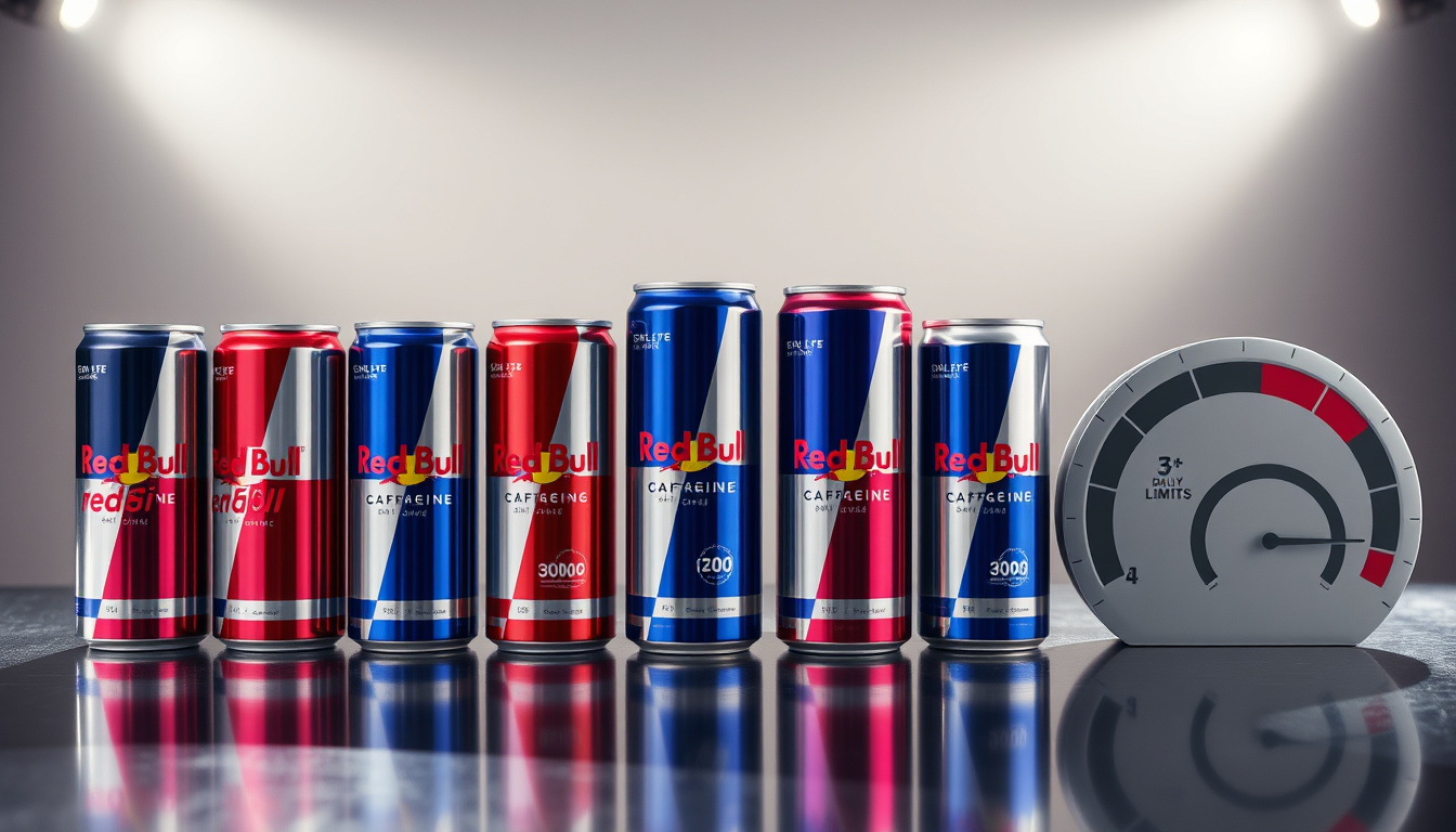 Wie viel Koffein hat Red Bull – Dosengrößen, Vergleiche & Tageslimit